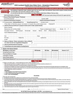 ICICI Lombard Claim KYC Form: A Comprehensive Guide