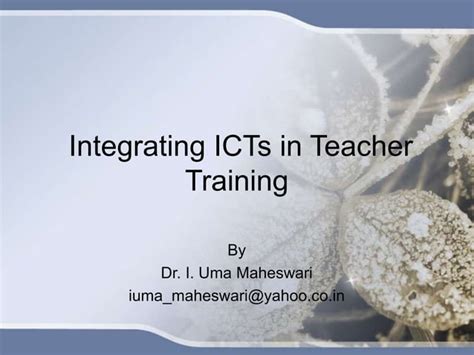 ICTs and Teacher Training Reader