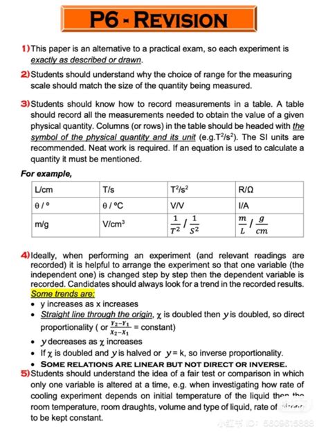 IGCSE PHYSICS PAPER 6 NOTES Ebook Reader