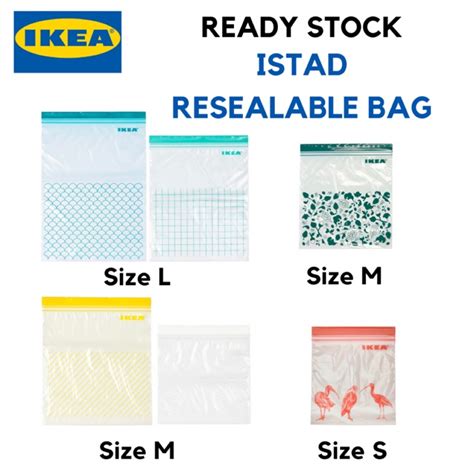 IKEA Zipper Bags: Sizes and Styles