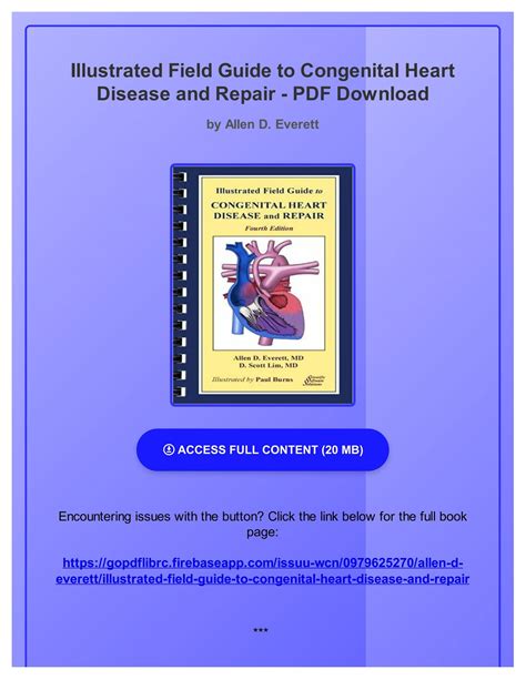 ILLUSTRATED FIELD GUIDE TO CONGENITAL HEART DISEASE AND REPAIR 3RD EDITION Ebook PDF