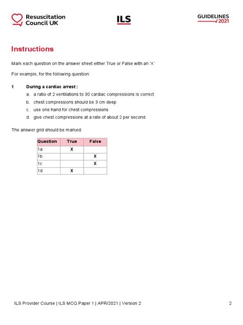 ILS RESUSCITATION COUNCIL MCQ PAPER Ebook Reader