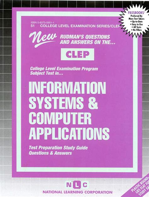 INFORMATION SYSTEMS and COMPUTER APPLICATIONS College Level Examination Series Passbooks COLLEGE LEVEL EXAMINATION SERIES CLEP PDF