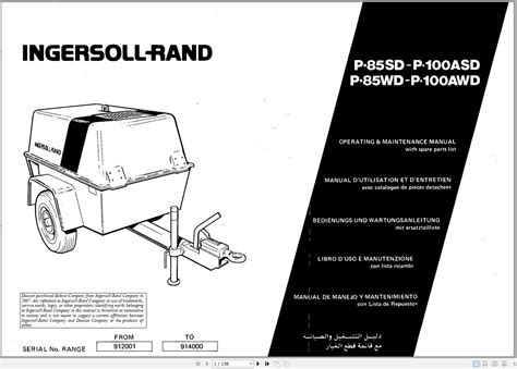 INGERSOLL RAND COMPRESSOR P100WD MANUAL Ebook Doc