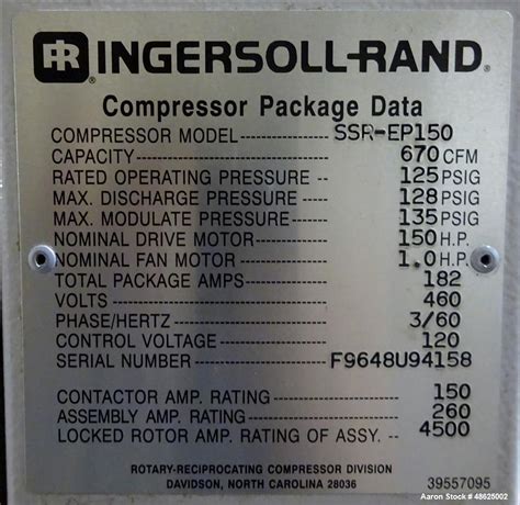 INGERSOLL RAND SSR EP 150 AIR COMPRESSOR Ebook Doc