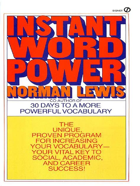 INSTANT WORD POWER NORMAN LEWIS pdf PDF