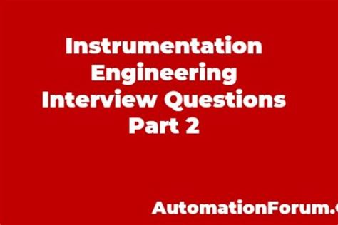 INSTRUMENTATION INTERVIEW QUESTIONS AND ANSWERS FREE DOWNLOAD Ebook Kindle Editon