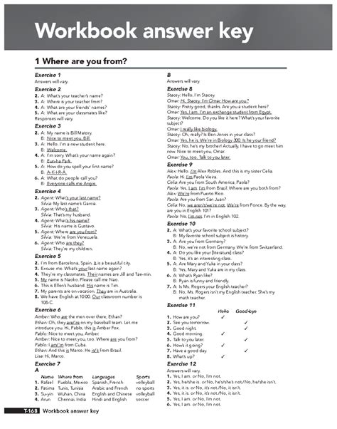 INTERCHANGE 1 WORKBOOK ANSWER KEY Ebook Epub