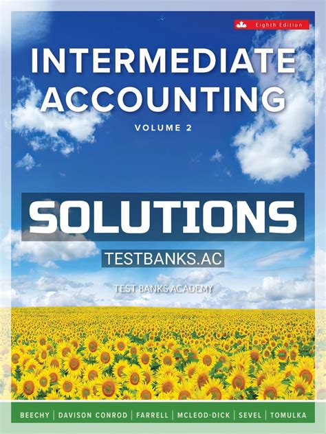 INTERMEDIATE ACCOUNTING VOLUME 2 SOLUTION MANUAL Ebook Epub