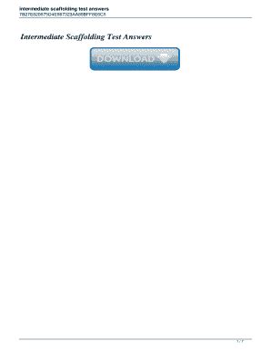 INTERMEDIATE SCAFFOLDING TEST ANSWERS Ebook Reader