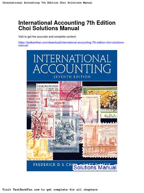 INTERNATIONAL ACCOUNTING CHOI SOLUTIONS MANUAL Ebook Epub