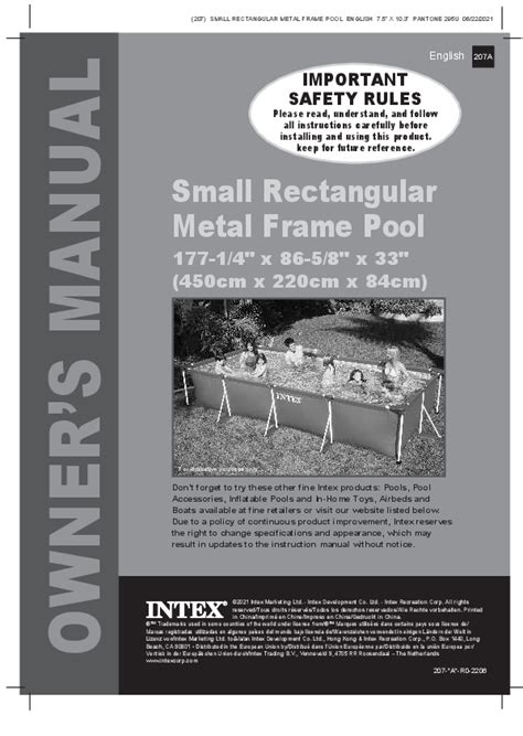 INTEX POOL INSTRUCTIONS MANUAL Ebook Reader