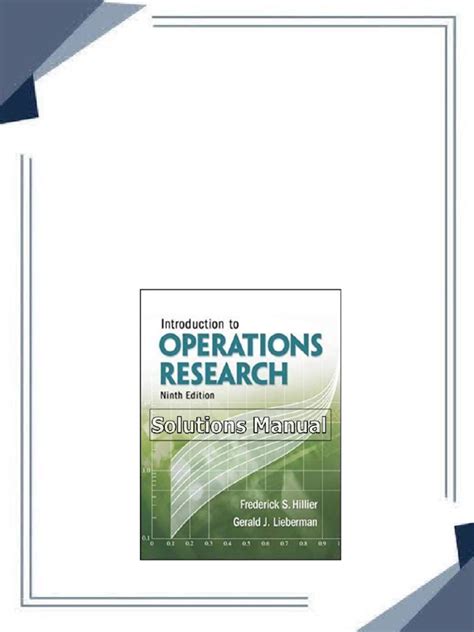 INTRODUCTION OPERATIONS RESEARCH 9TH EDITION SOLUTIONS MANUAL Ebook Reader