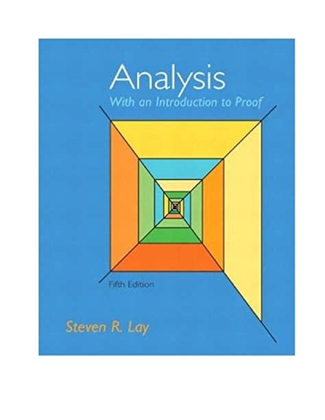 INTRODUCTION TO ANALYSIS STEVEN LAY 5TH Ebook Epub