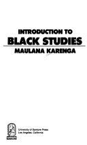 INTRODUCTION TO BLACK STUDIES KARENGA Ebook Kindle Editon