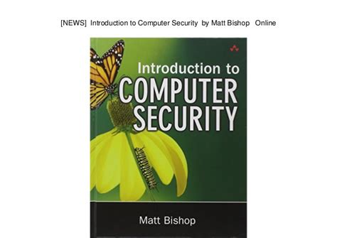 INTRODUCTION TO COMPUTER SECURITY MATT BISHOP SOLUTION MANUAL Ebook Epub