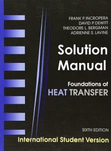 INTRODUCTION TO HEAT TRANSFER 6TH EDITION BERGMAN SOLUTION MANUAL PDF Ebook Reader