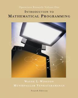 INTRODUCTION TO MATHEMATICAL PROGRAMMING WINSTON PDF DOWNLOAD Ebook Reader