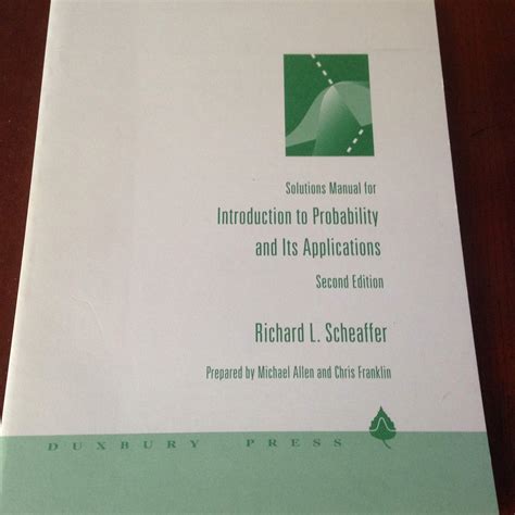 INTRODUCTION TO PROBABILITY AND ITS APPLICATIONS SCHEAFFER SOLUTIONS Ebook Doc