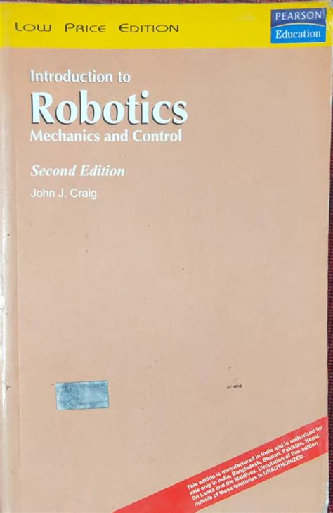 INTRODUCTION TO ROBOTICS MECHANICS AND CONTROL SECOND EDITION FREE DOWNLOAD Ebook Reader