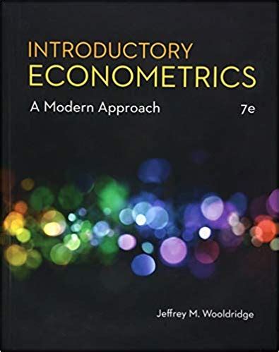 INTRODUCTORY ECONOMETRICS WOOLDRIDGE COMPUTER EXERCISES SOLUTIONS Ebook PDF