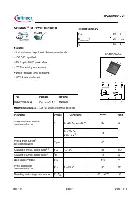 IPG20N06S4L-26: The Epitome of IGBT Technology