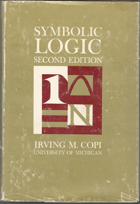 IRVING COPI SYMBOLIC LOGIC Ebook Kindle Editon