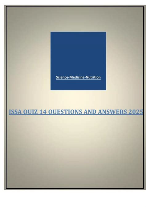 ISSA QUIZ ANSWERS Ebook Kindle Editon