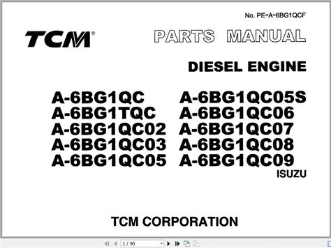 ISUZU 6BG1 ENGINE REPAIR MANUAL Ebook PDF