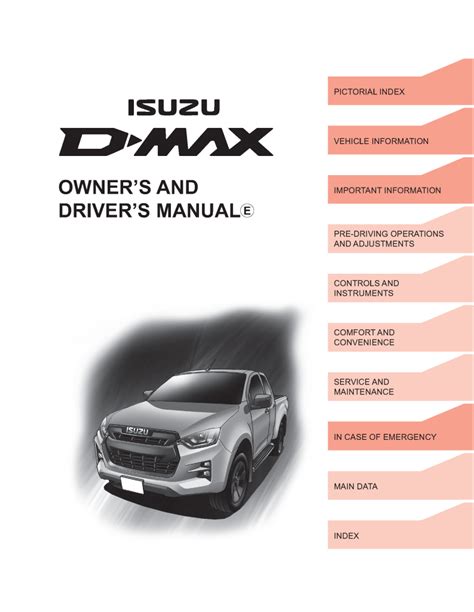 ISUZU DMAX OWNERS MANUAL Ebook Epub