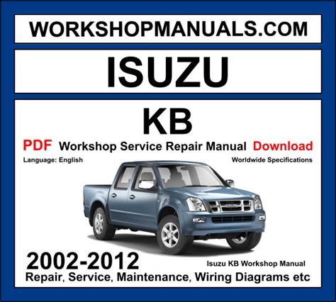 ISUZU KB 280 DT WORKSHOP MANUAL DOWNLOAD Ebook Doc