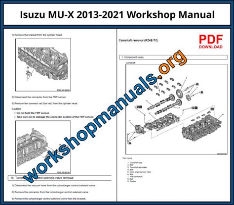 ISUZU MU 7 SERVICE MANUAL Ebook Kindle Editon