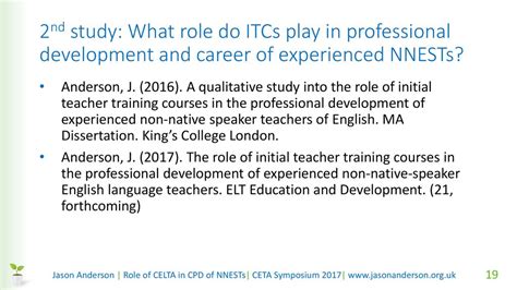 ITCs and Teacher Training Reader