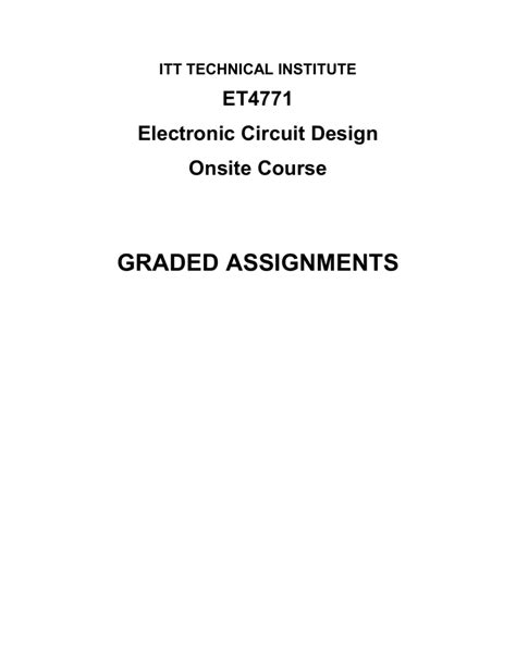 ITT TECH GS1145 RELEASED GRADED ASSIGNMENTS Ebook Epub