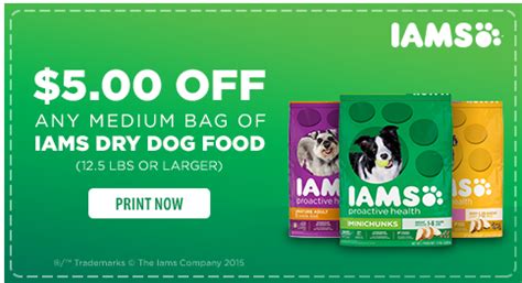 Iams Dog Food Coupons Printable