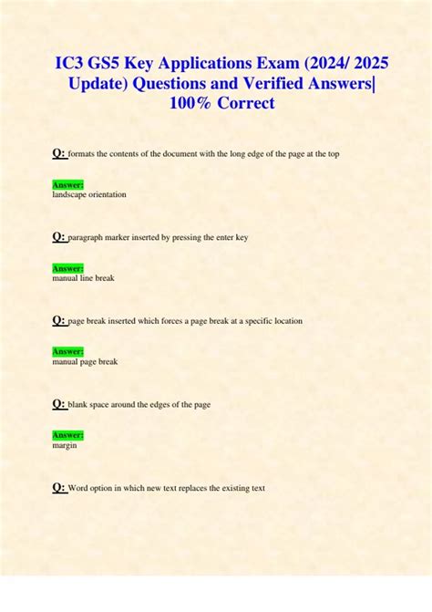 Ic3 Key Applications Answers Reader