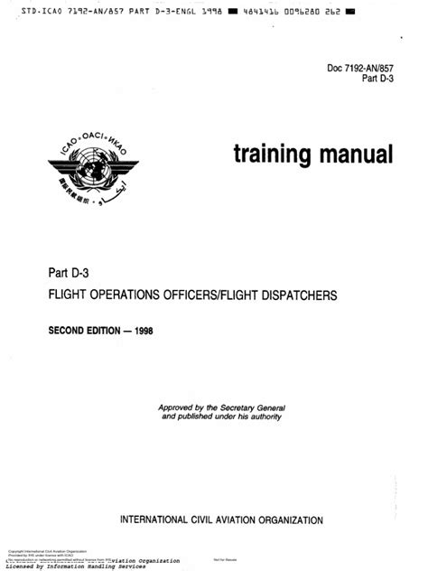 Icao Doc 7192 D3 Doc