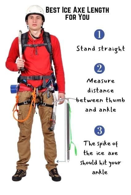Ice Axe Size Chart