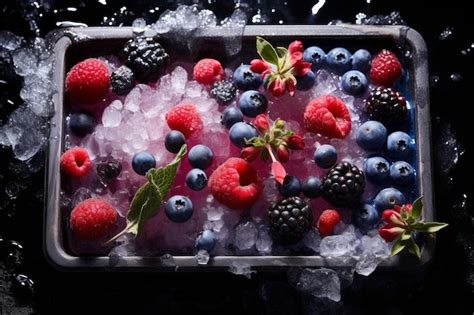 Ice and Fruit: A Refreshing Fusion of Nature's Delights