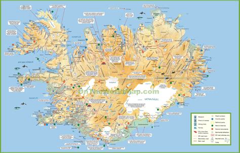 Iceland Printable Map