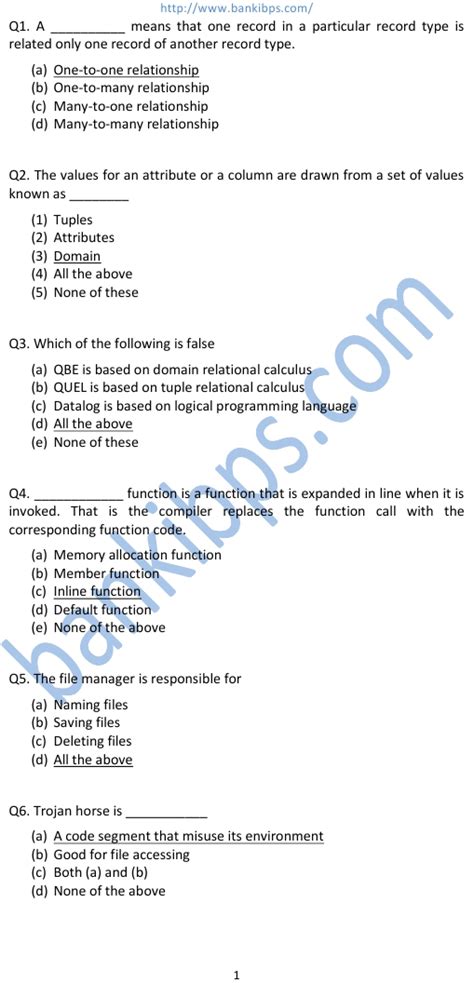 Ict Aptitude Test Questions And Answer Doc