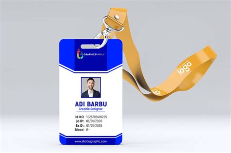 Id Card Template Psd