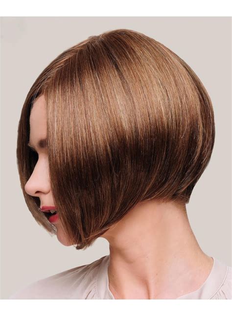 Ideal 10" Chin Length Straight Brown Bob Wigs