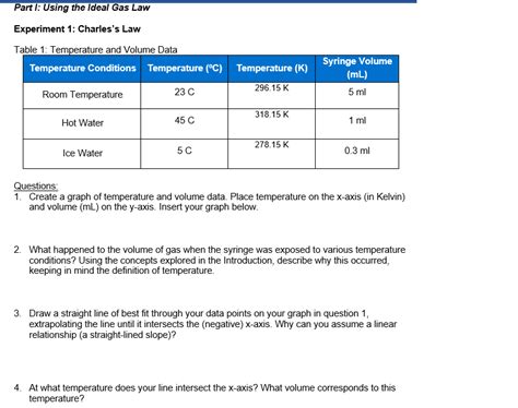 Ideal Gas Law Lab Answers PDF