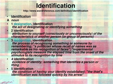 Identification