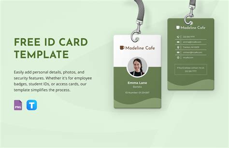Identification Card Template Word