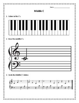 Identify Middle C: