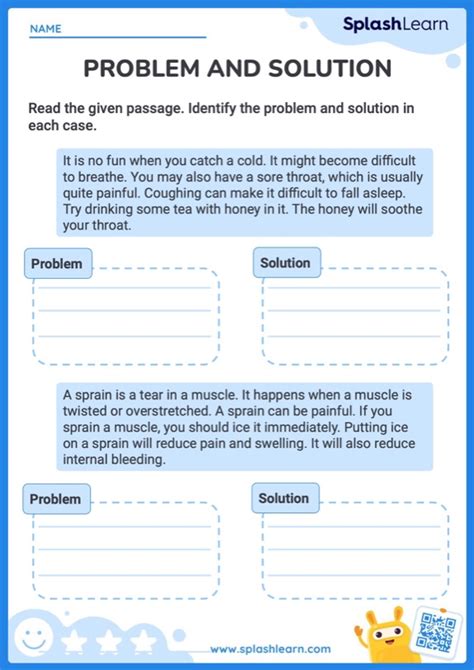 Identify Problem And Solution Worksheets Doc