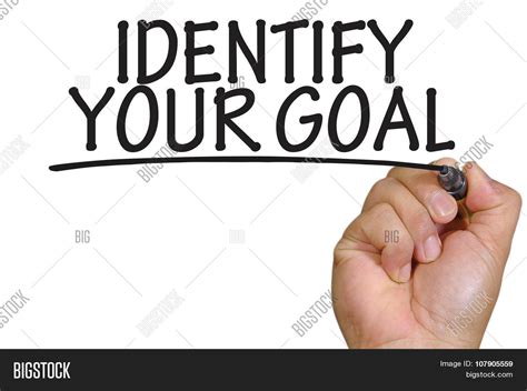 Identify Your Goal: