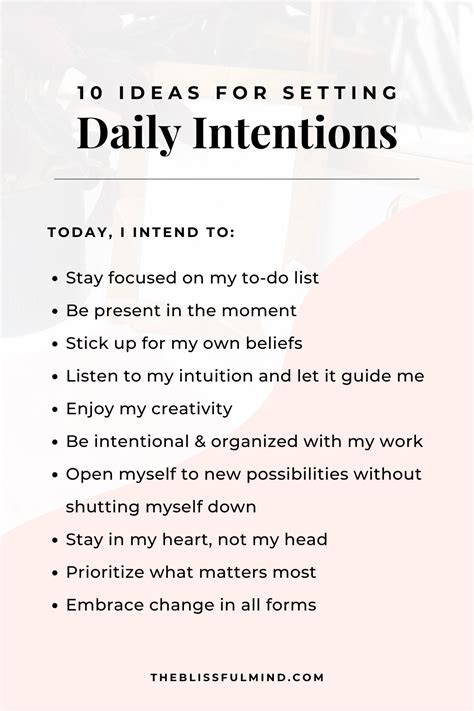 Identify Your Intention: